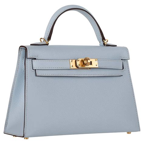 hermes kelly bleu brume|blue hermes bag.